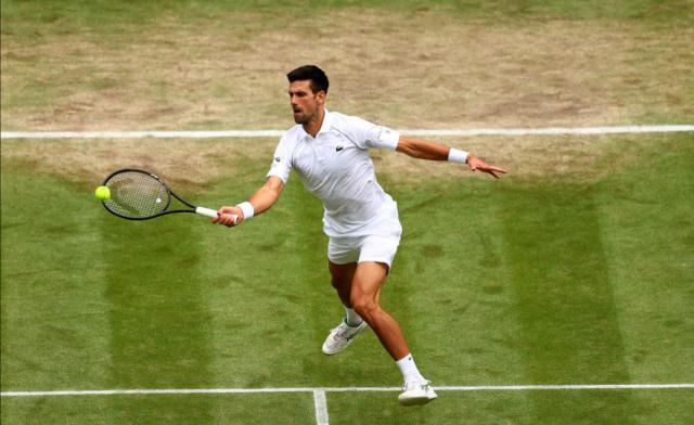 状态低迷仍三盘过关 德约第10次晋级温网四强